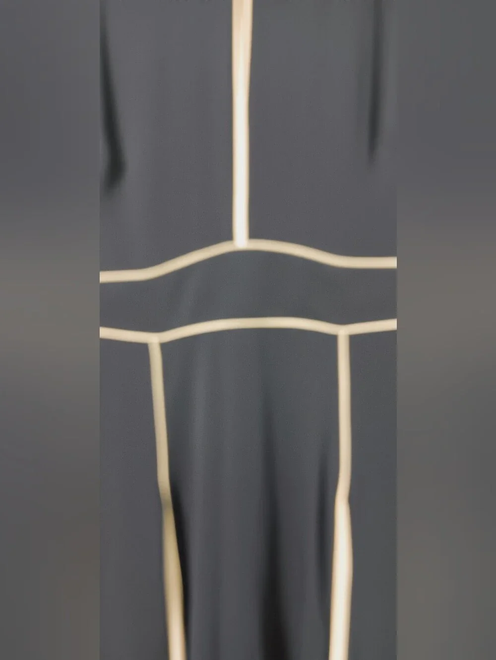 HOBBS Viola Navy And Ivory Dress Size 6 - Picture 6 of 15